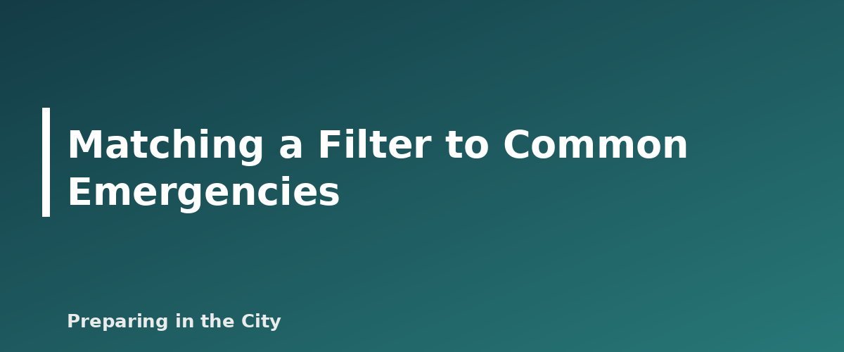 Matching a Filter to Common Emergencies - illustration for Gravity Filters vs Pump Filters vs Straws: Which Water Filter Fits Which Situation