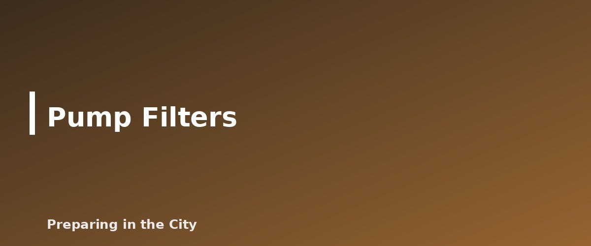 Pump Filters - illustration for Gravity Filters vs Pump Filters vs Straws: Which Water Filter Fits Which Situation