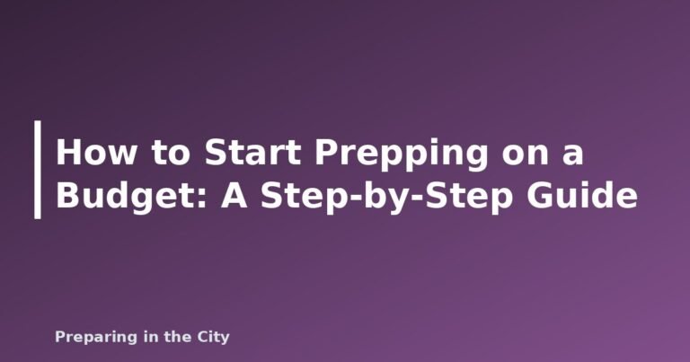 How to Start Prepping on a Budget: A Step-by-Step Guide - featured image
