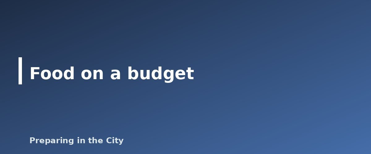 Food on a budget - illustration for How to Start Prepping on a Budget: A Step-by-Step Guide