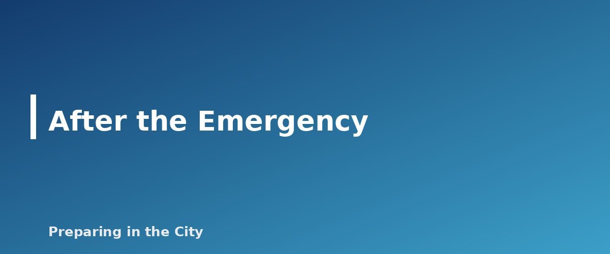 After the Emergency - section banner for Hands-Only CPR and AED Basics