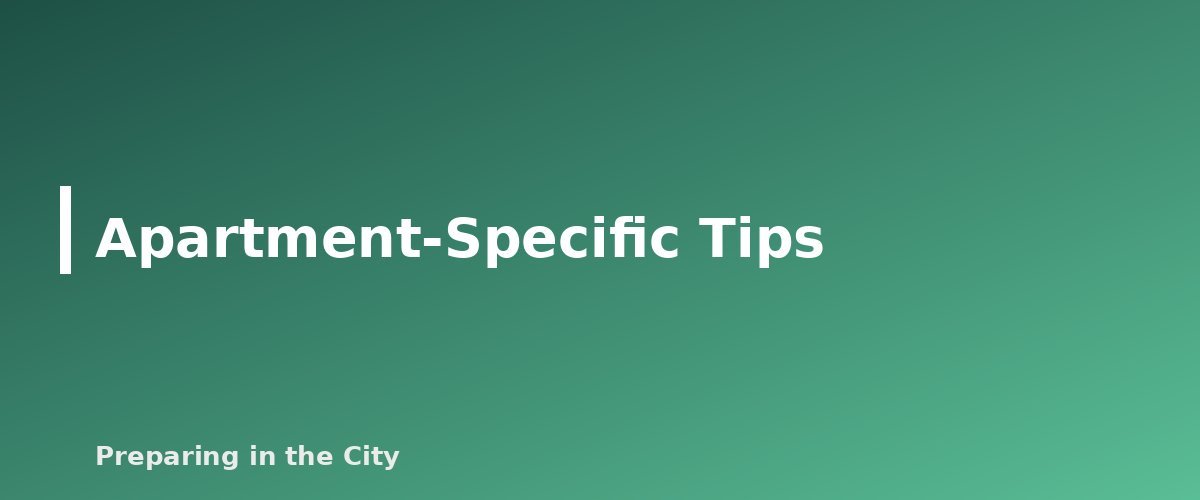 Apartment-Specific Tips - section banner for Hands-Only CPR and AED Basics