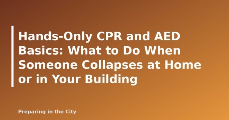 Hands-Only CPR and AED Basics: What to Do When Someone Collapses at Home or in Your Building - featured image