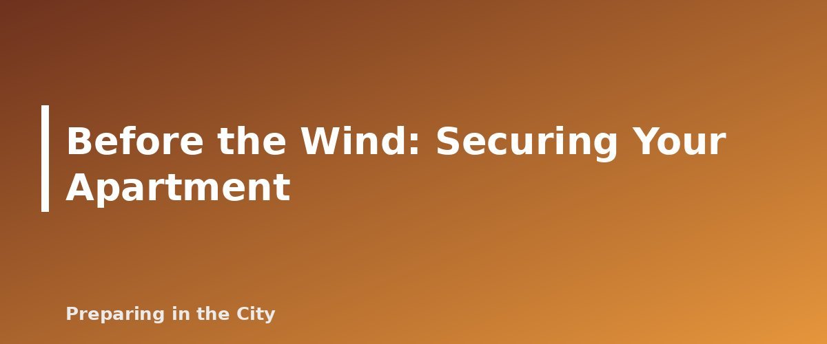 Before the Wind: Securing Your Apartment - section banner for High Wind and Severe Thunderstorm Safety for Apartments