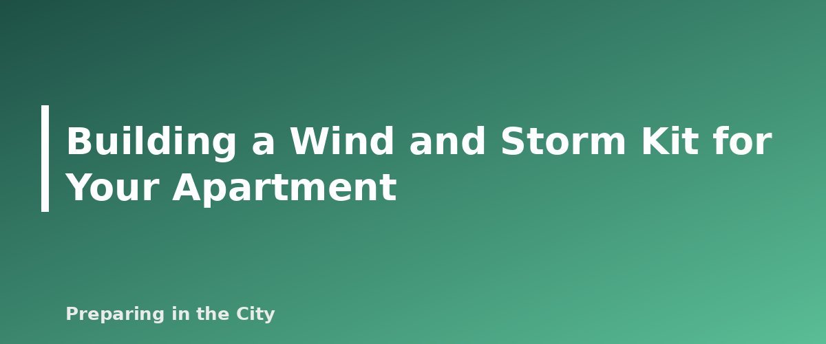 Building a Wind and Storm Kit for Your Apartment - section banner for High Wind and Severe Thunderstorm Safety for Apartments