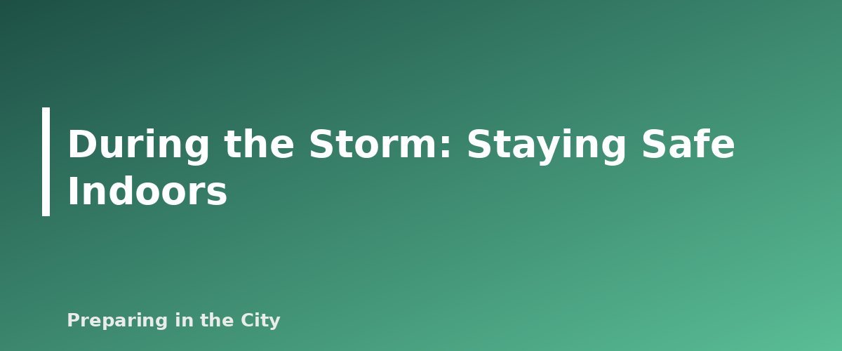 During the Storm: Staying Safe Indoors - section banner for High Wind and Severe Thunderstorm Safety for Apartments