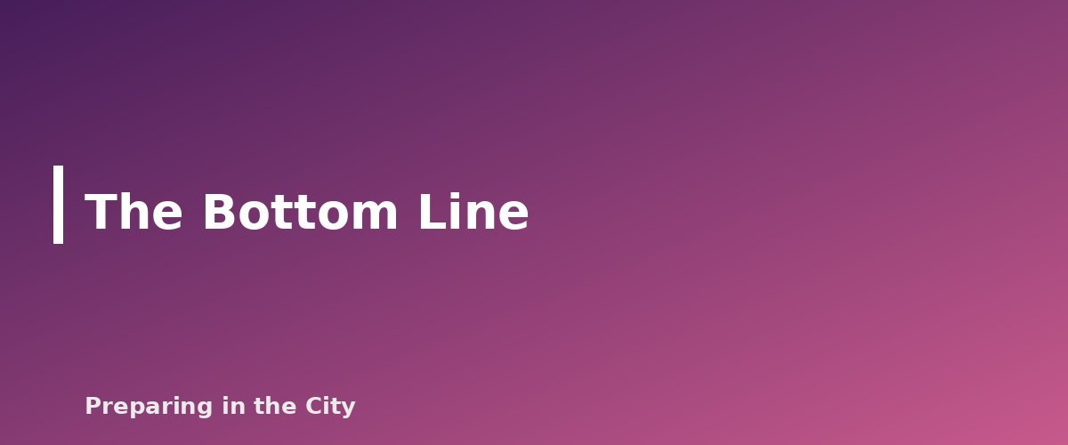 The Bottom Line - section banner for High Wind and Severe Thunderstorm Safety for Apartments