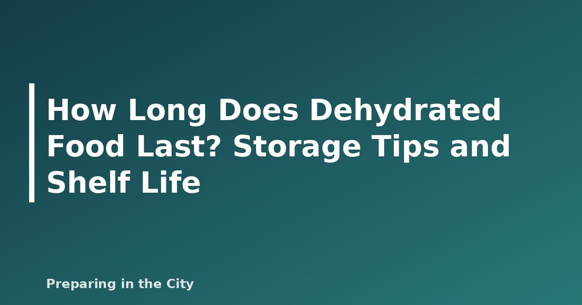 How Long Does Dehydrated Food Last? Storage Tips and Shelf Life - featured image