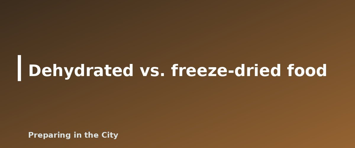 Dehydrated vs. freeze-dried food - illustration for How Long Does Dehydrated Food Last? Storage Tips and Shelf Life