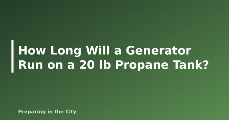 How Long Will a Generator Run on a 20 lb Propane Tank? - featured image