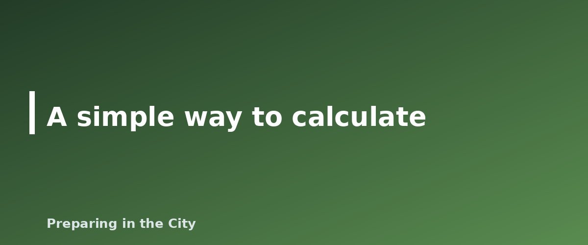 A simple way to calculate - illustration for How Much Emergency Food Do You Need? A Simple Way to Plan