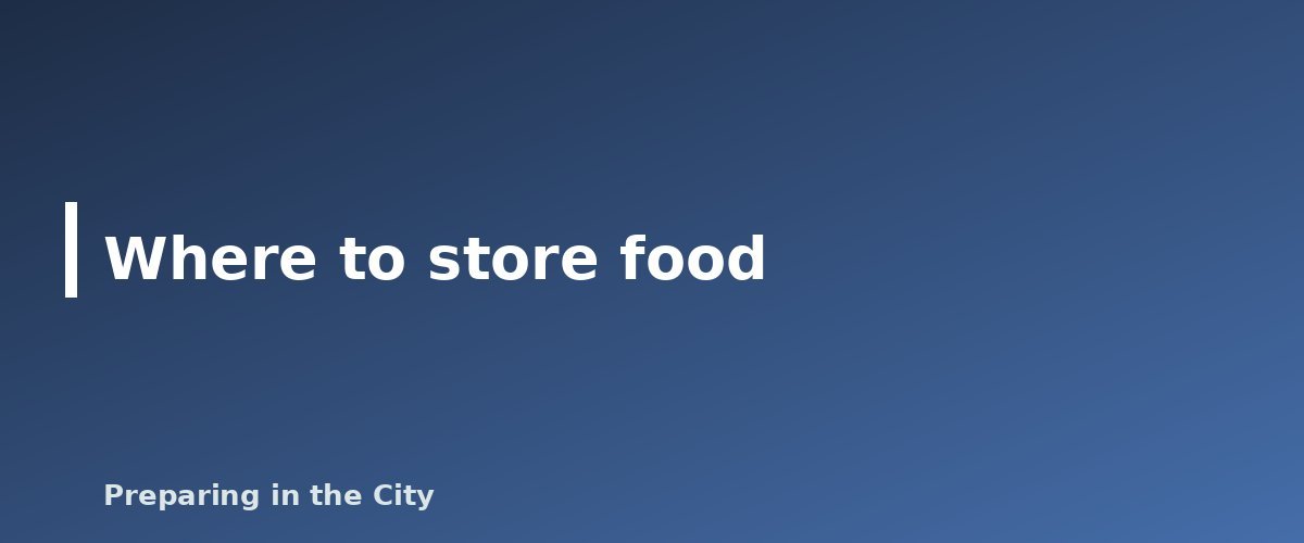 Where to store food - illustration for How Much Emergency Food Do You Need? A Simple Way to Plan