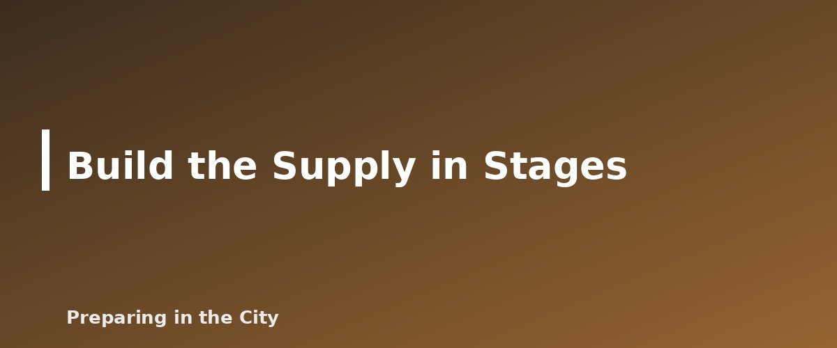 Build the Supply in Stages - illustration for How Much Water Should You Store Per Person? A Household Calculator
