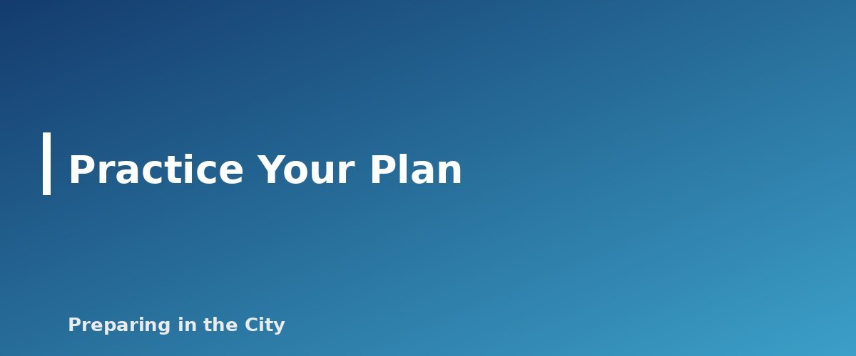 Practice Your Plan - section banner for How to Get Home When Transit Shuts Down
