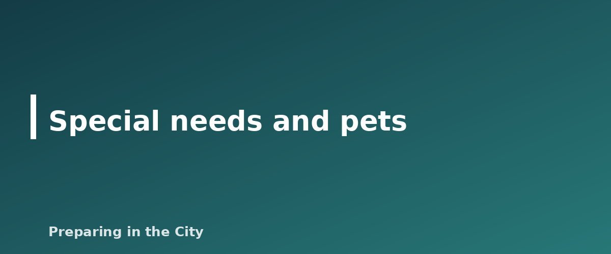 Special needs and pets - illustration for Bug Out or Stay Put? How to Decide in an Emergency