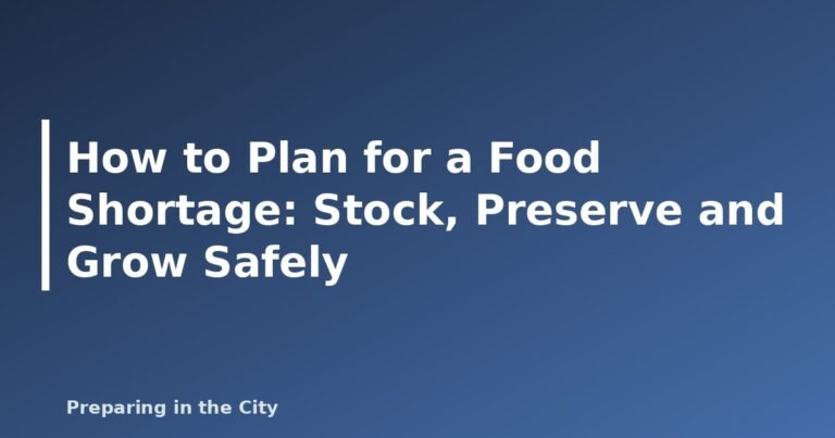 How to Plan for a Food Shortage: Stock, Preserve and Grow Safely - featured image
