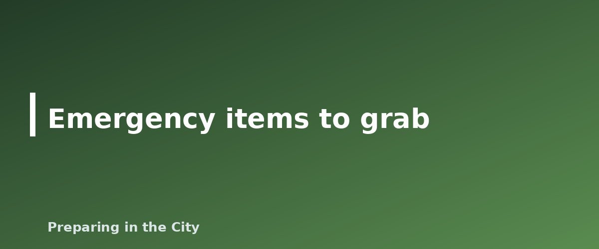 Emergency items to grab - illustration for How to Plan for a Food Shortage: Stock, Preserve and Grow Safely