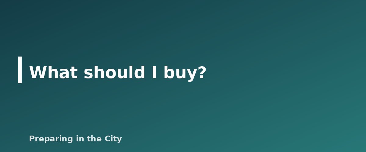 What should I buy? - illustration for How to Plan for a Food Shortage: Stock, Preserve and Grow Safely