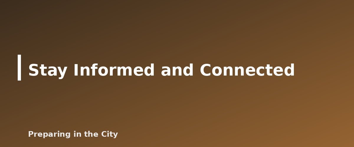 Stay Informed and Connected - illustration for How to Prepare for a Power Outage in a High-Rise