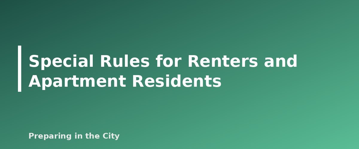 Special Rules for Renters and Apartment Residents - section banner for How to Shut Off Your Utilities