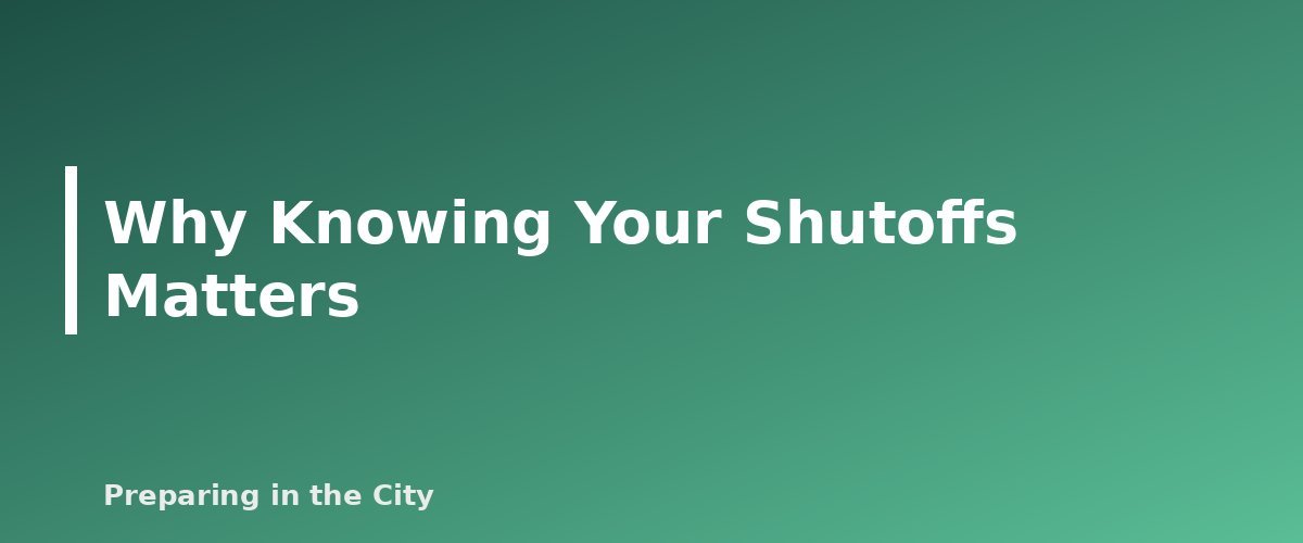 Why Knowing Your Shutoffs Matters - section banner for How to Shut Off Your Utilities