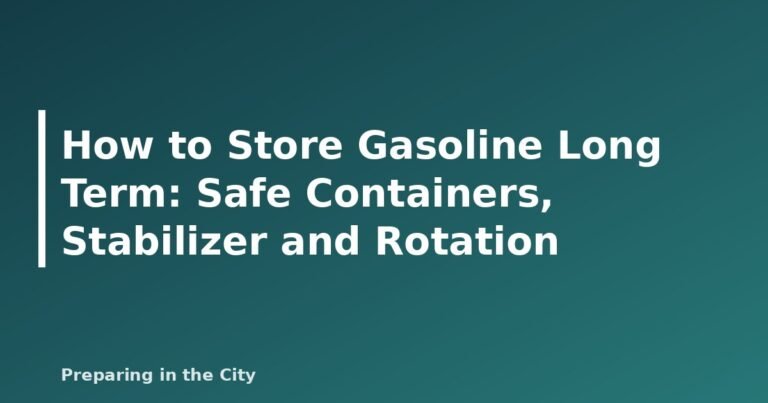 How to Store Gasoline Long Term: Safe Containers, Stabilizer and Rotation - featured image