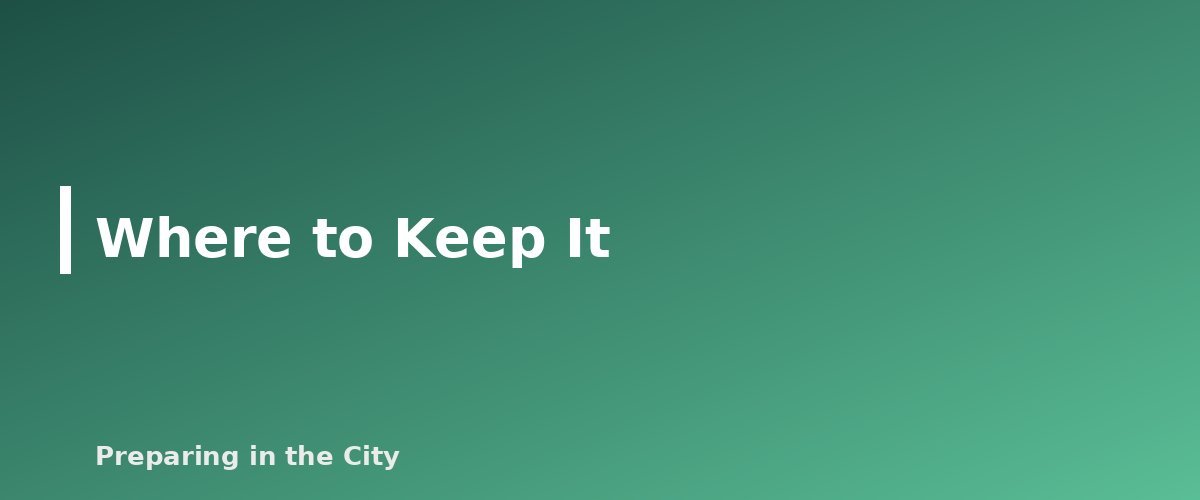 Where to Keep It - section banner for How to Use a Fire Extinguisher