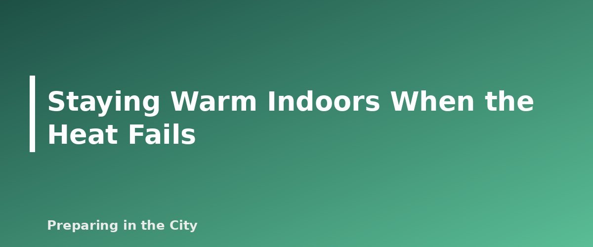 Staying Warm Indoors When the Heat Fails - section banner for Hypothermia and Frostbite