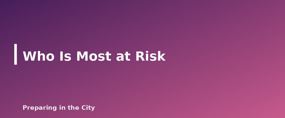 Who Is Most at Risk - section banner for Hypothermia and Frostbite