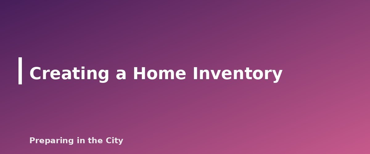 Creating a Home Inventory - section banner for Important Documents for Emergencies