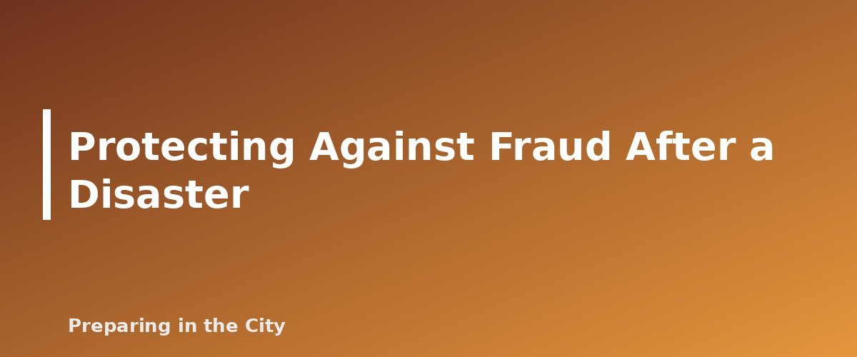 Protecting Against Fraud After a Disaster - section banner for Important Documents for Emergencies