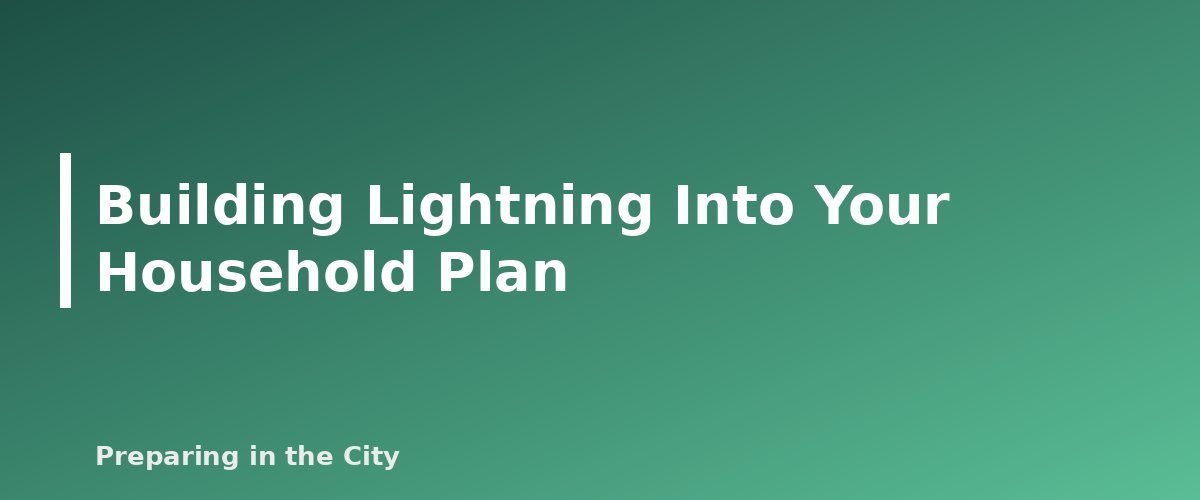 Building Lightning Into Your Household Plan - section banner for Lightning Safety in the City