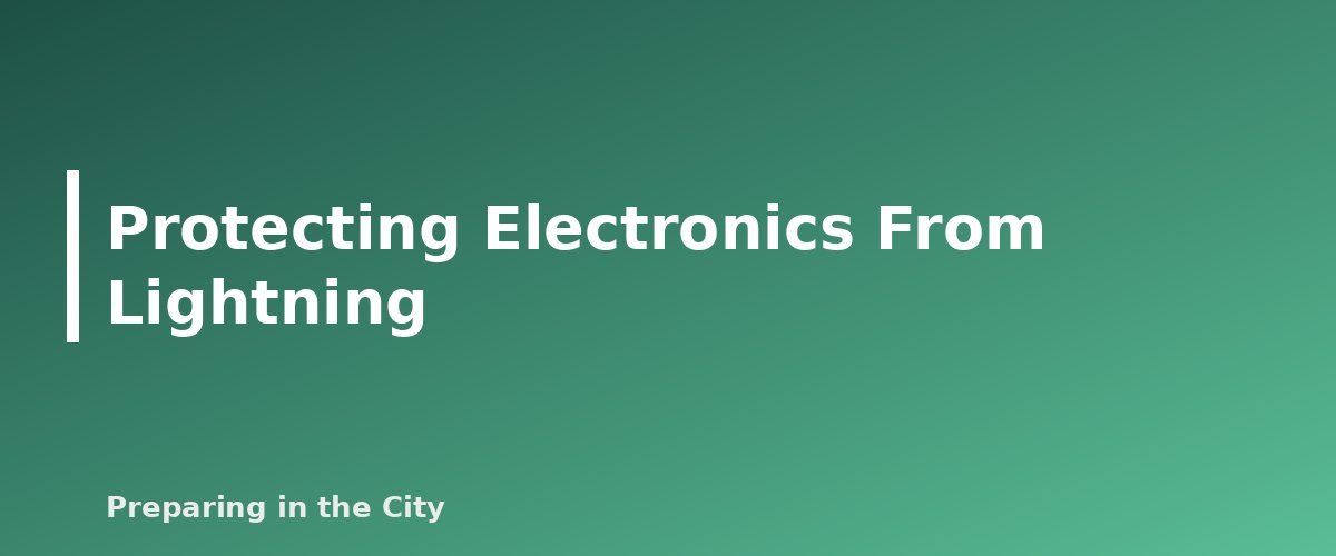 Protecting Electronics From Lightning - section banner for Lightning Safety in the City