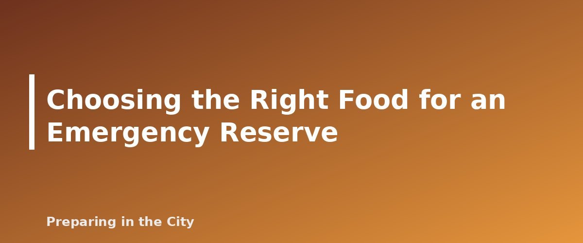 Choosing the Right Food for an Emergency Reserve - section banner for Pet Food Storage for Emergencies