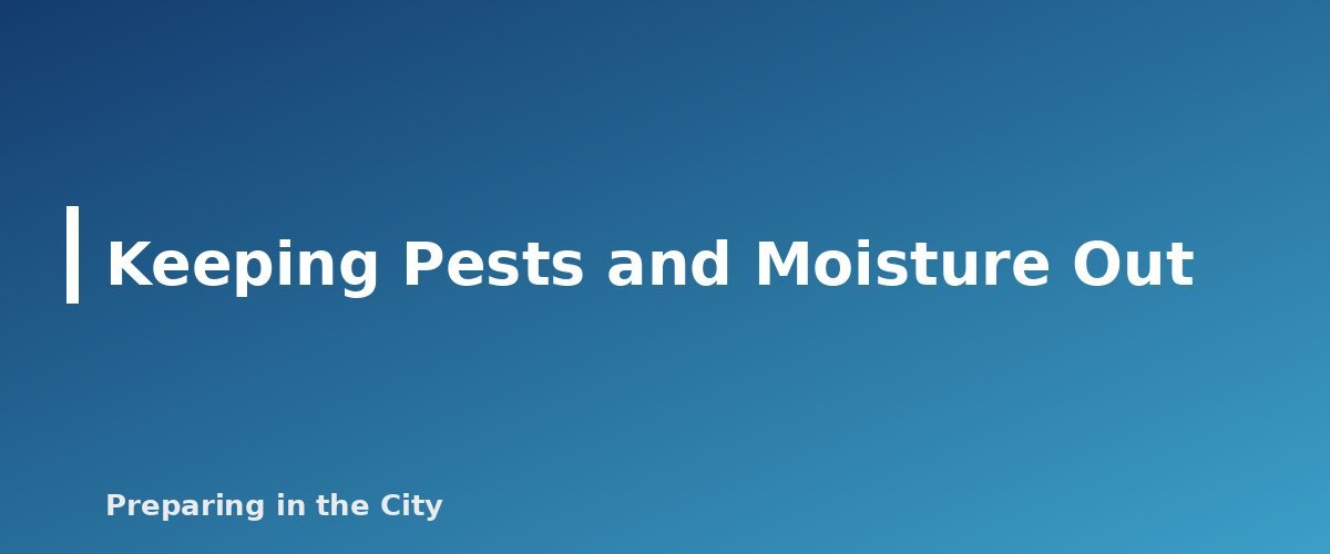 Keeping Pests and Moisture Out - section banner for Pet Food Storage for Emergencies
