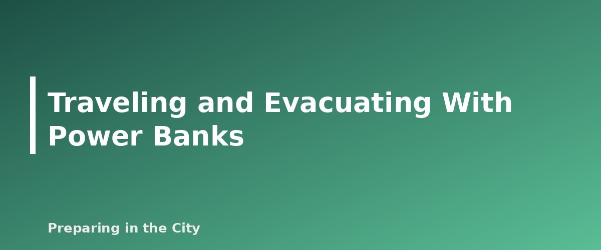 Traveling and Evacuating With Power Banks - section banner for Power Banks for Emergencies
