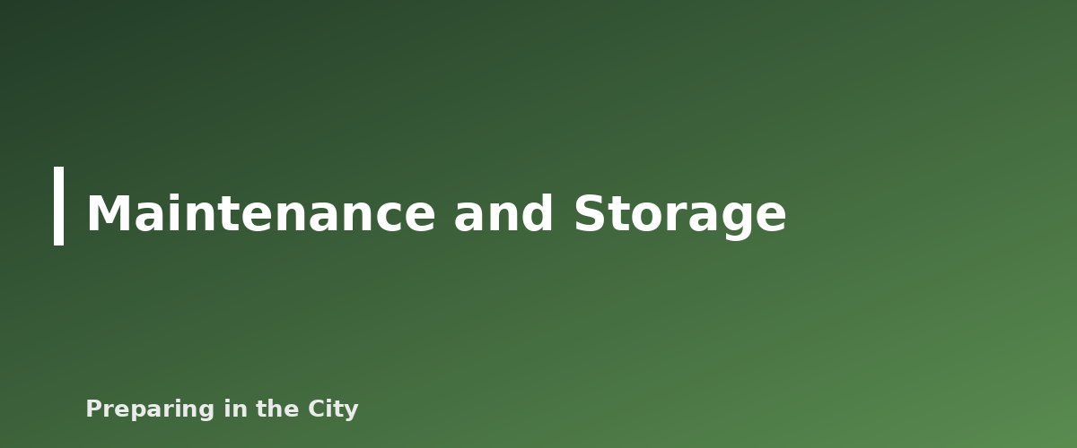 Maintenance and Storage - illustration for Portable Power Station vs Gas Generator: Pros, Cons and What Drives the Cost