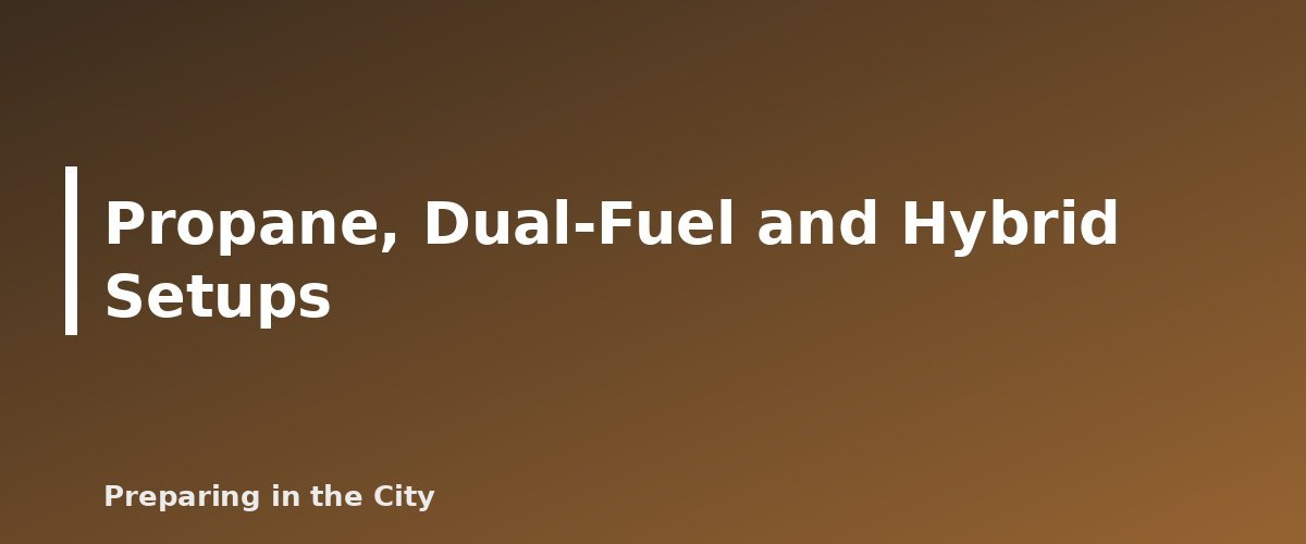 Propane, Dual-Fuel and Hybrid Setups - illustration for Portable Power Station vs Gas Generator: Pros, Cons and What Drives the Cost