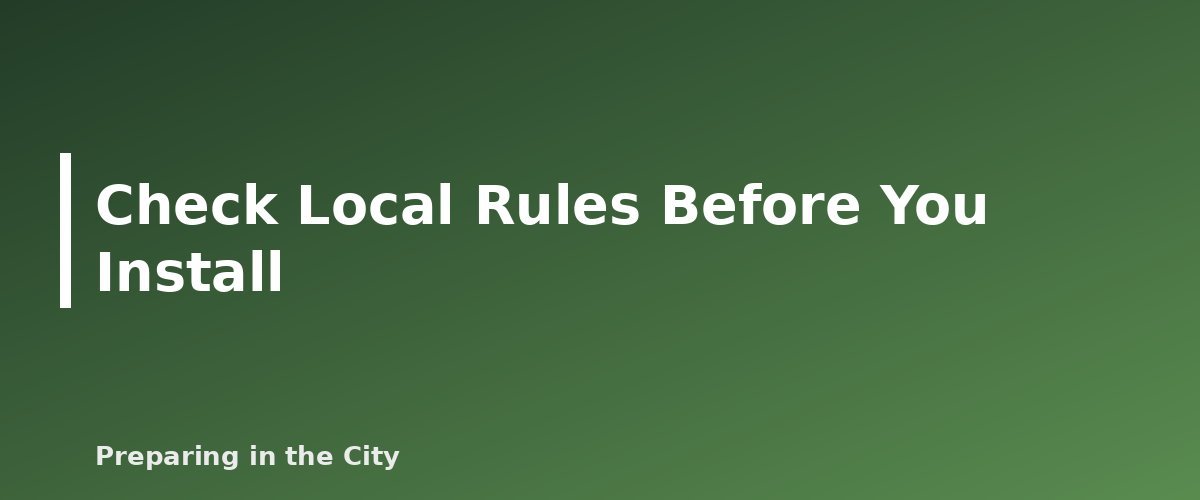 Check Local Rules Before You Install - illustration for Rainwater Collection for Emergencies: Safety and Local Rules