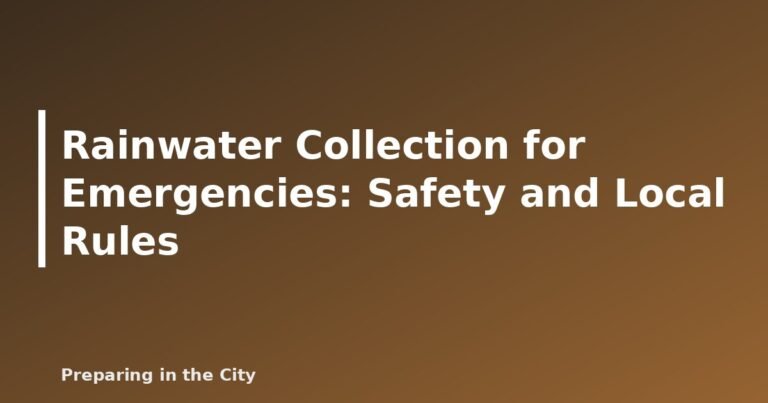 Rainwater Collection for Emergencies: Safety and Local Rules - featured image