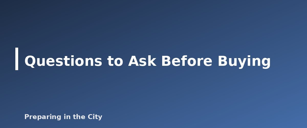 Questions to Ask Before Buying - illustration for Rainwater Collection for Emergencies: Safety and Local Rules