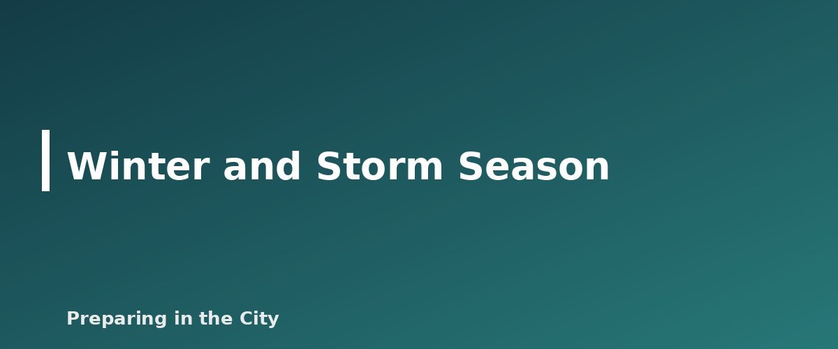 Winter and Storm Season - illustration for Rainwater Collection for Emergencies: Safety and Local Rules