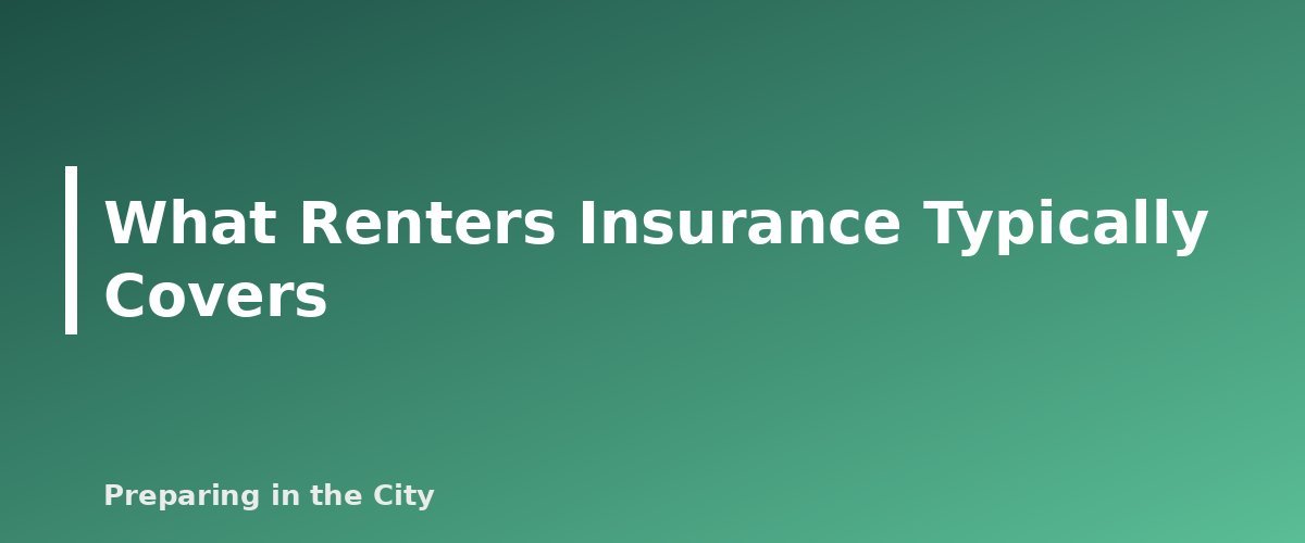 What Renters Insurance Typically Covers - section banner for Renters Insurance and Home Inventory