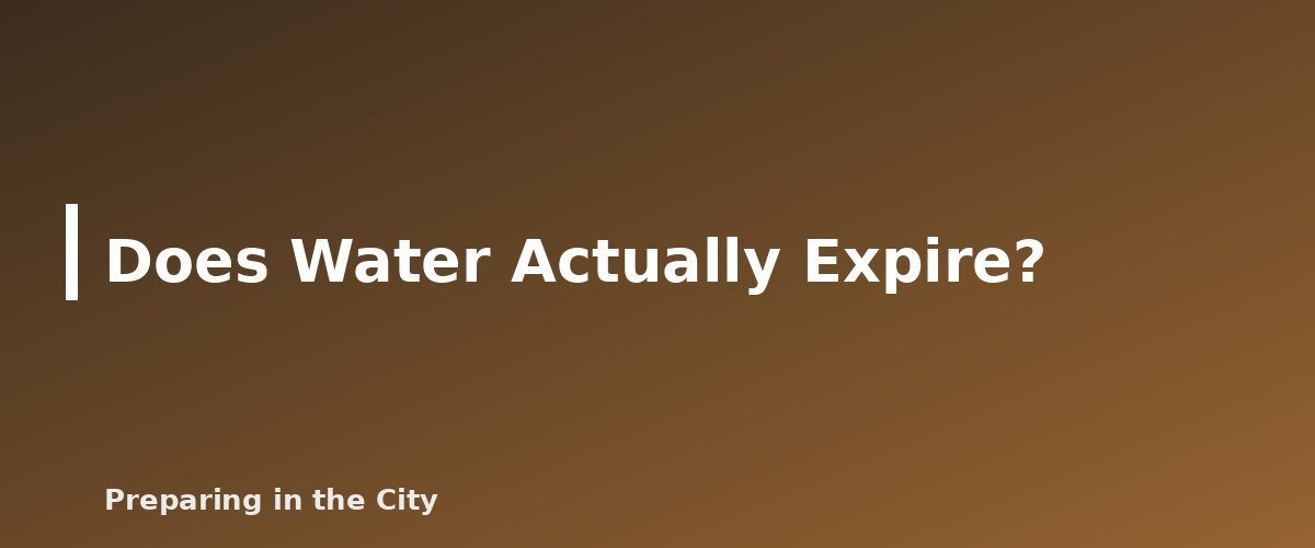 Does Water Actually Expire? - illustration for How to Rotate Stored Water and What Shelf Life Really Means