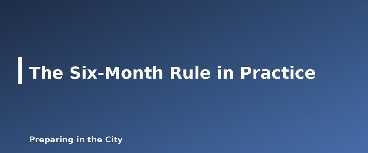 The Six-Month Rule in Practice - illustration for How to Rotate Stored Water and What Shelf Life Really Means