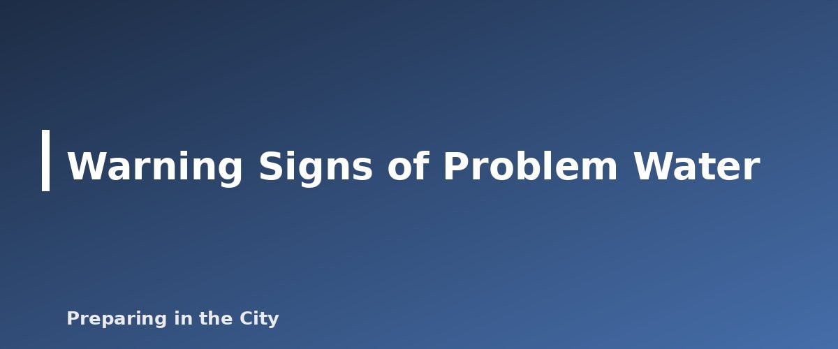 Warning Signs of Problem Water - illustration for How to Rotate Stored Water and What Shelf Life Really Means
