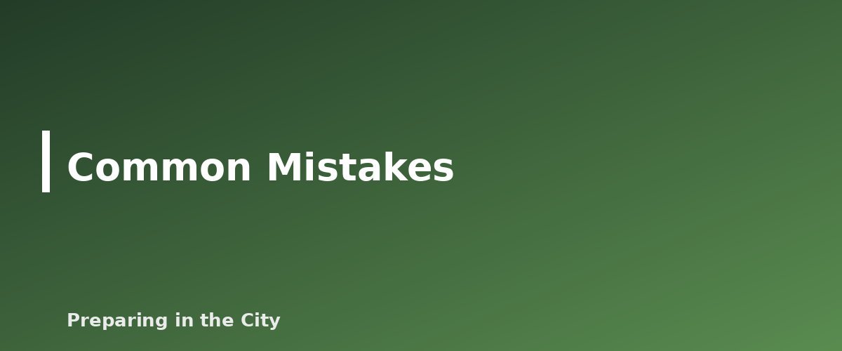 Common Mistakes - illustration for Shelter in Place: What It Means and How to Do It