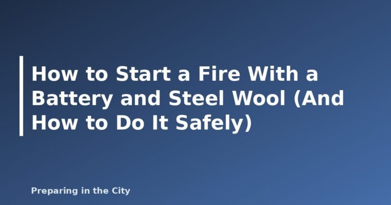 How to Start a Fire With a Battery and Steel Wool (And How to Do It Safely) - featured image