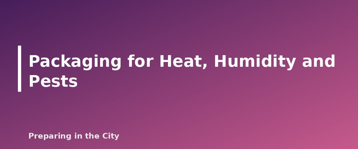 Packaging for Heat, Humidity and Pests - section banner for Storing Emergency Food in Hot Climates and Small Apartments