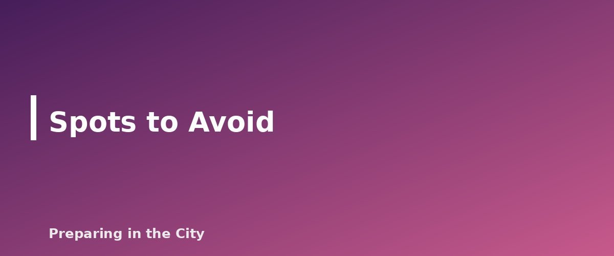 Spots to Avoid - section banner for Storing Emergency Food in Hot Climates and Small Apartments